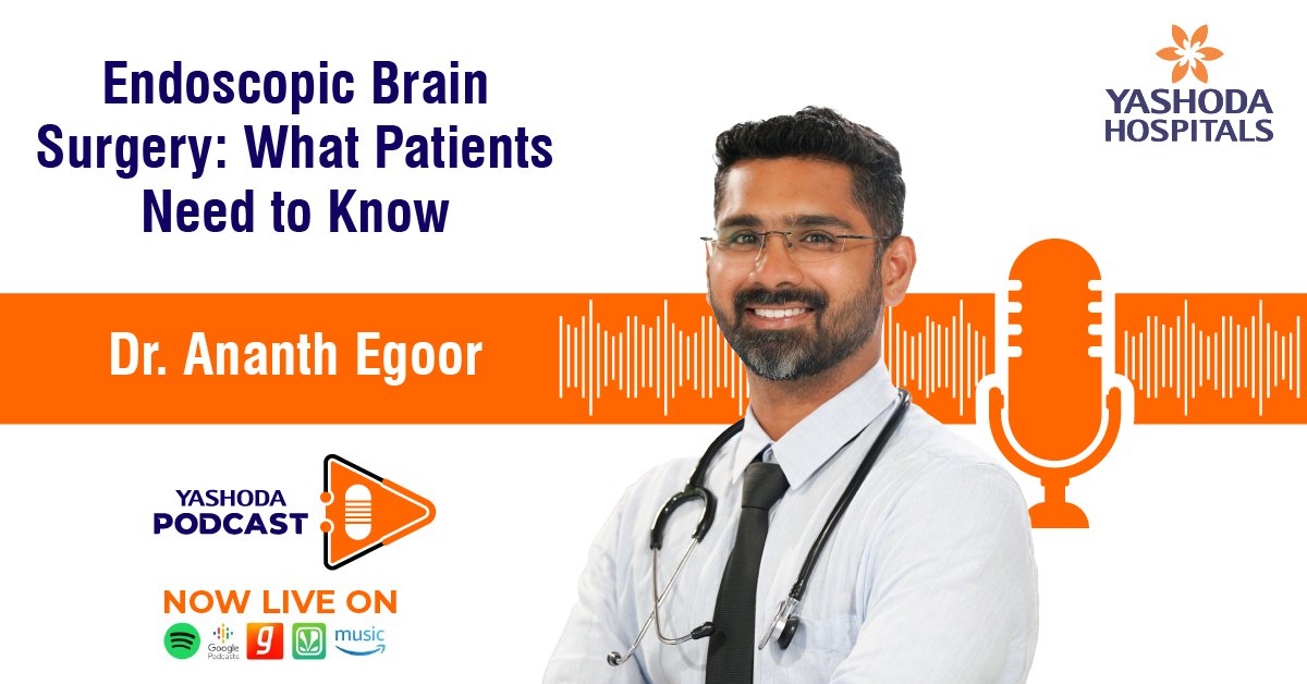 Join us on the Yashoda Health Podcast as Dr. Ananth Egoor sheds light on how this innovative approach differs from traditional methods, what conditions it treats, and its benefits for patients.
Listen: open.spotify.com/episode/6V4Byo…

#EndoscopicBrainSurgery #YashodaHospitals #Healthcare