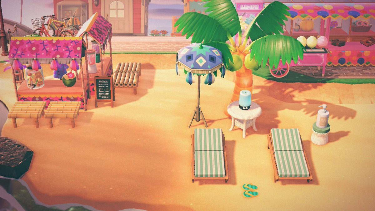 maerumaer2u's tweet photo. Scenes from Bad Puns V2: Grab a drink and relax on the beach 🍹🌴
#AnimalCrossing #ACNH #AnimalCrossingNewHorizons #あつ森 #あつ森写真部 https://t.co/ax5tzjcDOv