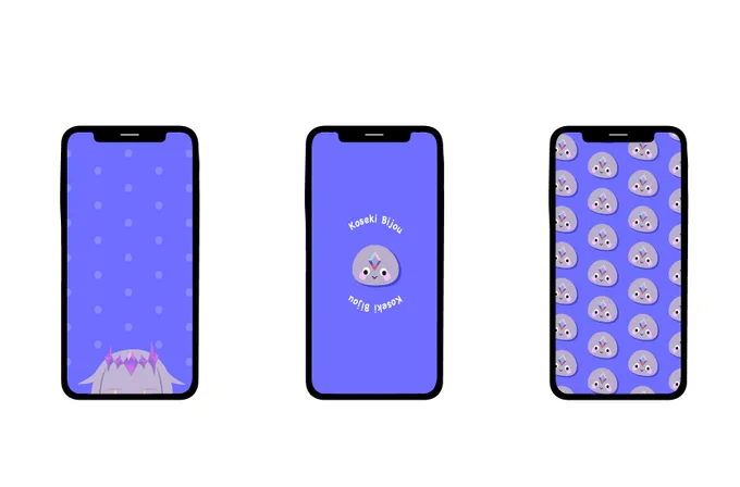 【スマホ用壁紙】古石ビジュー 壁紙のみの使用でご自由にどうぞ〜!! I made smartphone wallpapers for Koseki Bijou! Feel free to use it as your phone wallpaper only! #bijouwled
