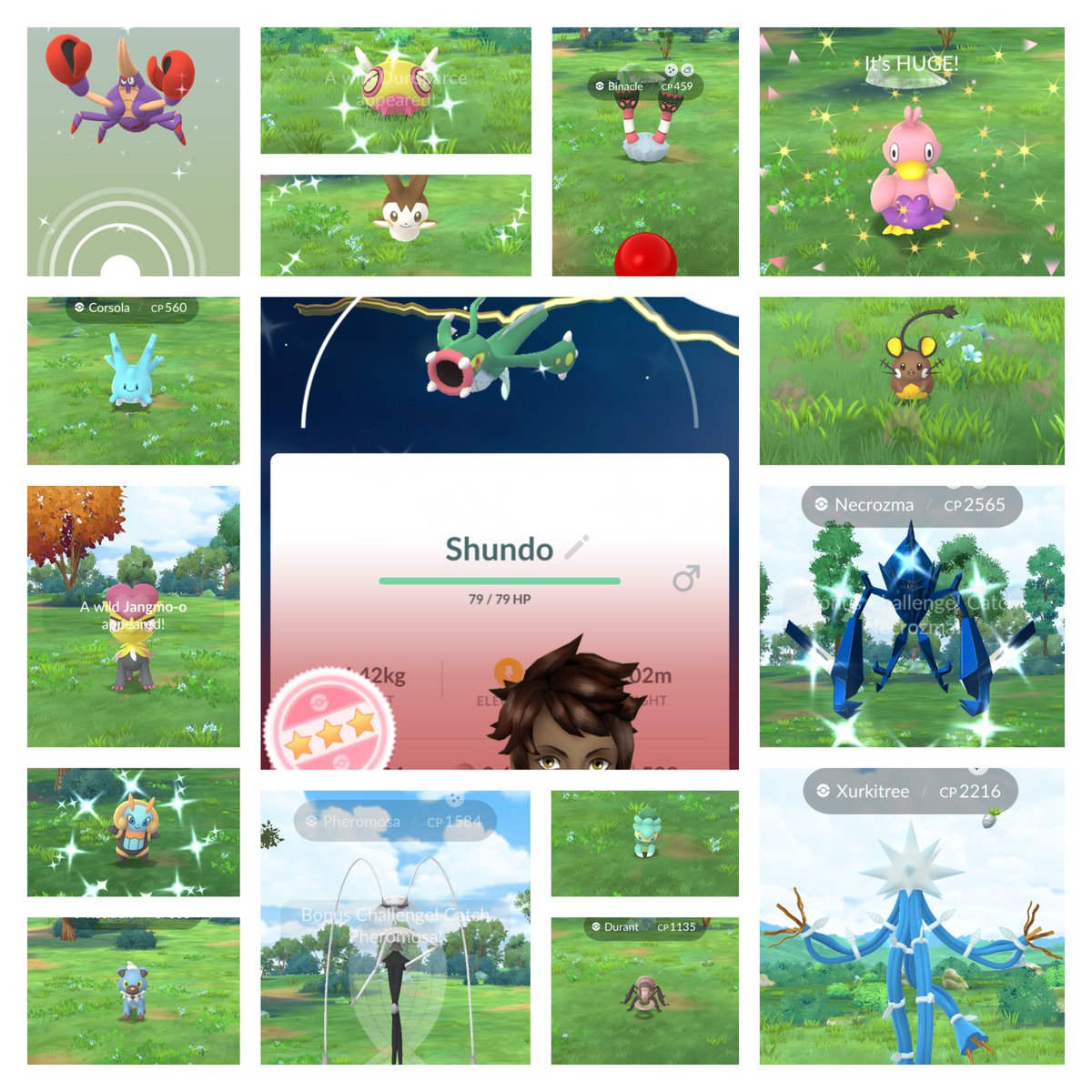 angelac888's tweet photo. Late post but My #PokemonGlobalGoFest was a weekend full of #Shinies! Here are some highlights of my #ShinyPokemon! Got 49 shinies! Also ended #TynamoCommunityDay with a #Shundo ⚡🐟 😍 🥳 #shiny #PokemonGO #PokemonGoApp #PokemonGOFest #PokemonGOFest2024 #MeetYouOutThere https://t.co/kRDU55f7vX