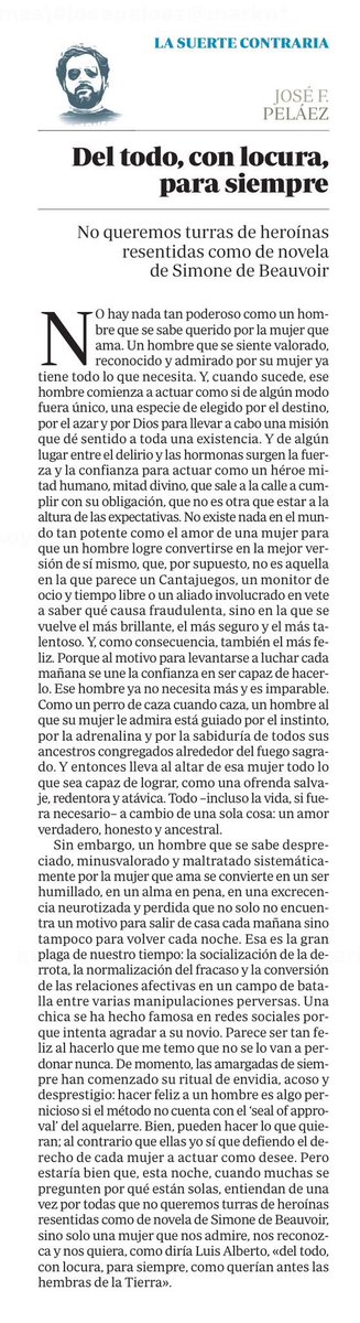 Antes de que vayan definitivamente a por la novia de Pablo. <a href="/MagfcoMargarito/">José F. Peláez</a> puntuando por las mañanas en el papel, un clásico.