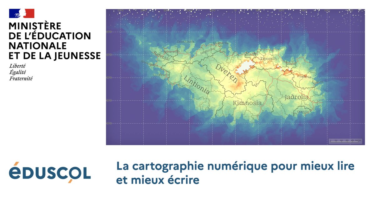 🗺️ #Cartographie littéraire | Tous niveaux

🔷 « La cartographie numérique pour mieux lire et mieux écrire » : dans cette actualité #Éduscol, des pistes pour stimuler l’imagination et faire écrire les élèves en générant des cartes de #MondesImaginaires

👉 eduscol.education.fr/4032/la-cartog…