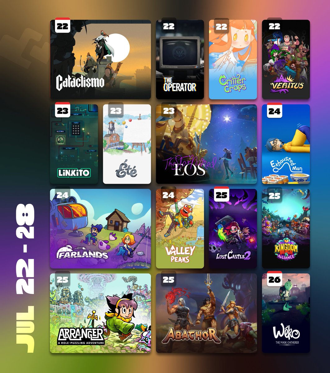lovelyindies's tweet photo. This week on lovely #indiegames 💚💜 https://t.co/bU1evh74Ya