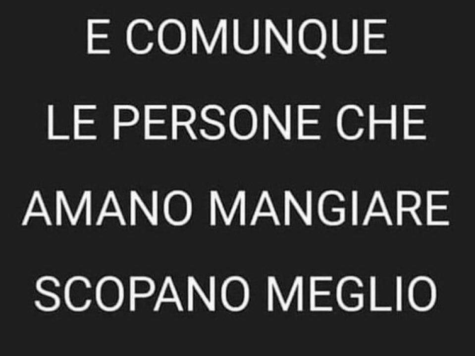 Qualcuno doveva pur dirlo ☝️😌