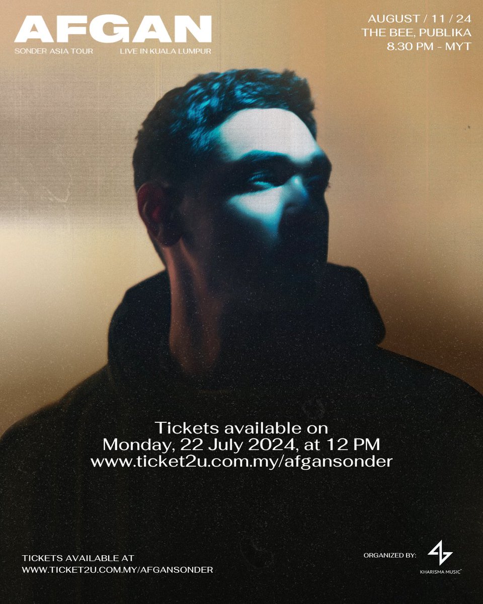 Kuala Lumpur, get ready!🇲🇾

I'm thrilled to announce the 2nd stop of my Sonder Asia Tour will be in Kuala Lumpur! It's always good to be back in Malaysia, my second home. See you soon🖤

#SonderAsiaTour #AfganLiveinKualaLumpur2024 
#SonderEra