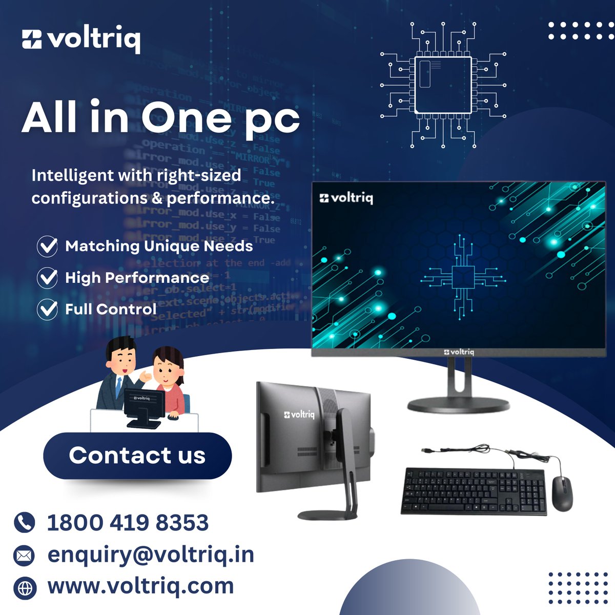 voltriq's tweet photo. VOLTRIQ MAKE IN INDIA
Make In India All In One PC
"The Perfect Working Experience"
#voltriq #voltriqindia #GeMIndia #Gemportal #gemdealer #manufacturer #supplier #dealer #business #news #makeinindia
#workstation #allinonepc #AIO #Monitor #FHDMonitor #AllinOne #allinonepc https://t.co/KhUR0KlhT4
