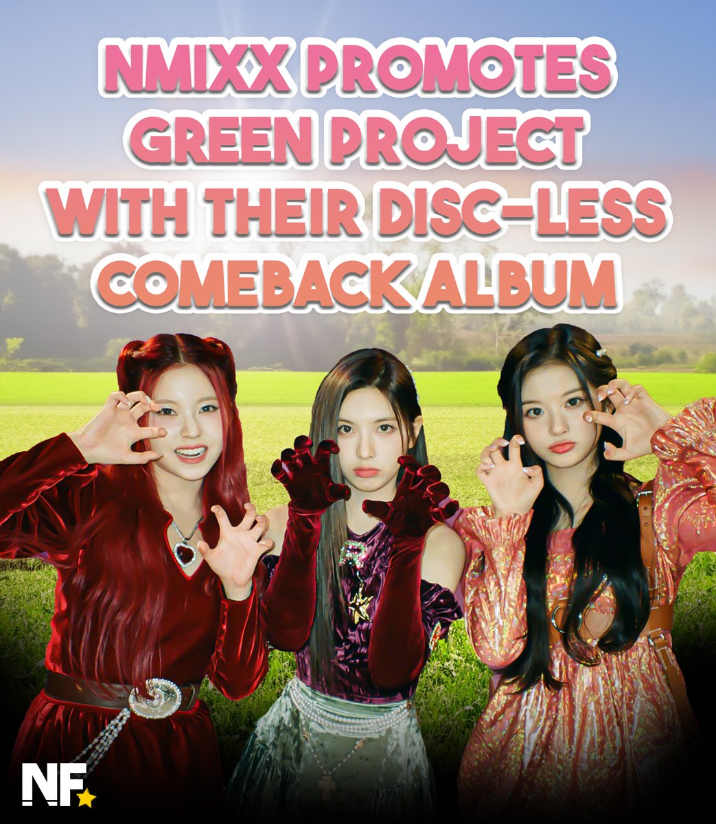 NMIXX will feature for the first time- a disc-less physical album promoting JYP's Climate Agenda: the Green Project wherein a digital platform (NEMOZ) will be used 

NSWERs will receive a QR code card to scan to enjoy FE:304 STICKOUT.

#NMIXX #엔믹스 #FE304_STICKOUT