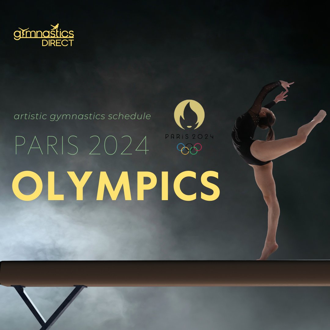 GymnasticDirect's tweet photo. Mark your calendars! ✨ Here is the schedule for artistic gymnastics at the 2024 Paris Olympics! #AllezAUS 1/2 https://t.co/JNZ8SSHhb7