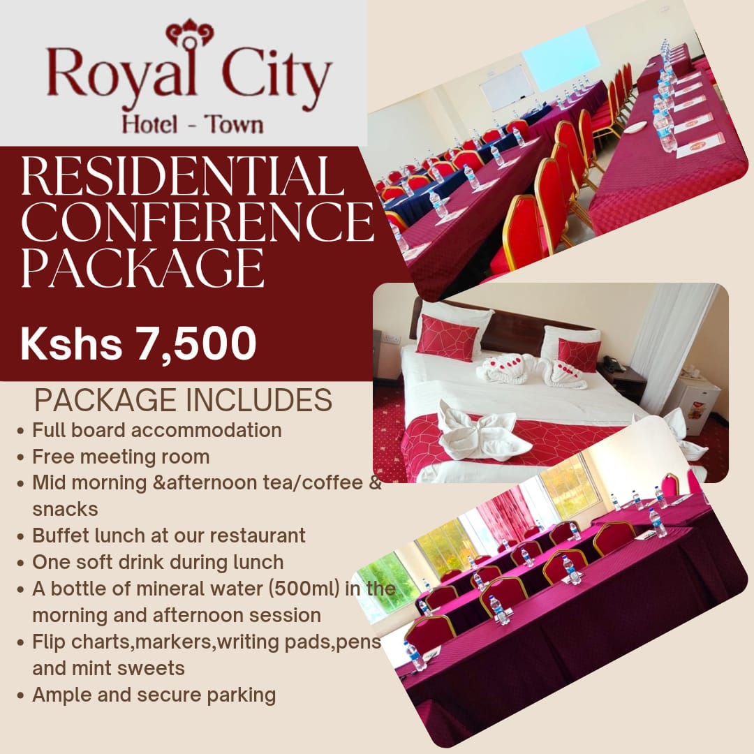 RoyalCityTown's tweet photo. Step into productivity and comfort with our Residential Conference Package #ComfortWithStyle  #MondayMotivaton  #kisumu https://t.co/gGaOGVCFNz