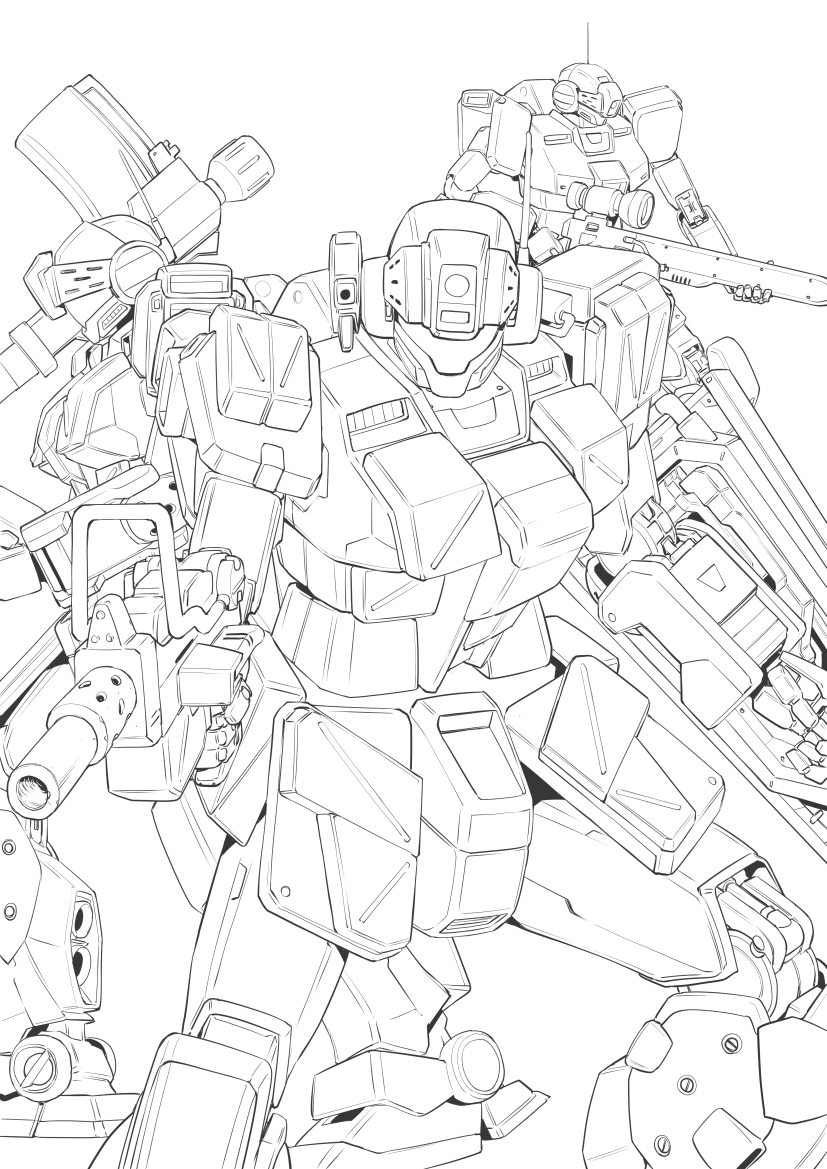 過去絵。コロ落ち4巻表紙線画