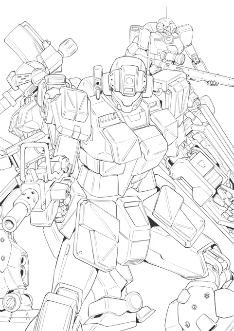 過去絵。コロ落ち4巻表紙線画