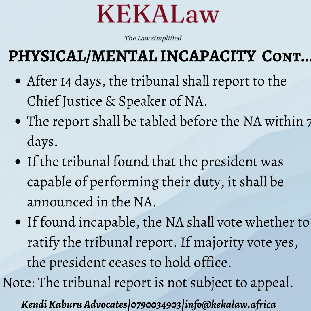 Thelanguageplug's tweet photo. Vacancy in the office of the president and the succession plan as outlined in the Constitution of Kenya. 
Last part of impeachment is added as a comment. 

#impeachment #resignation #incapacity #RutoMustGo https://t.co/mWbE9W7Rg4