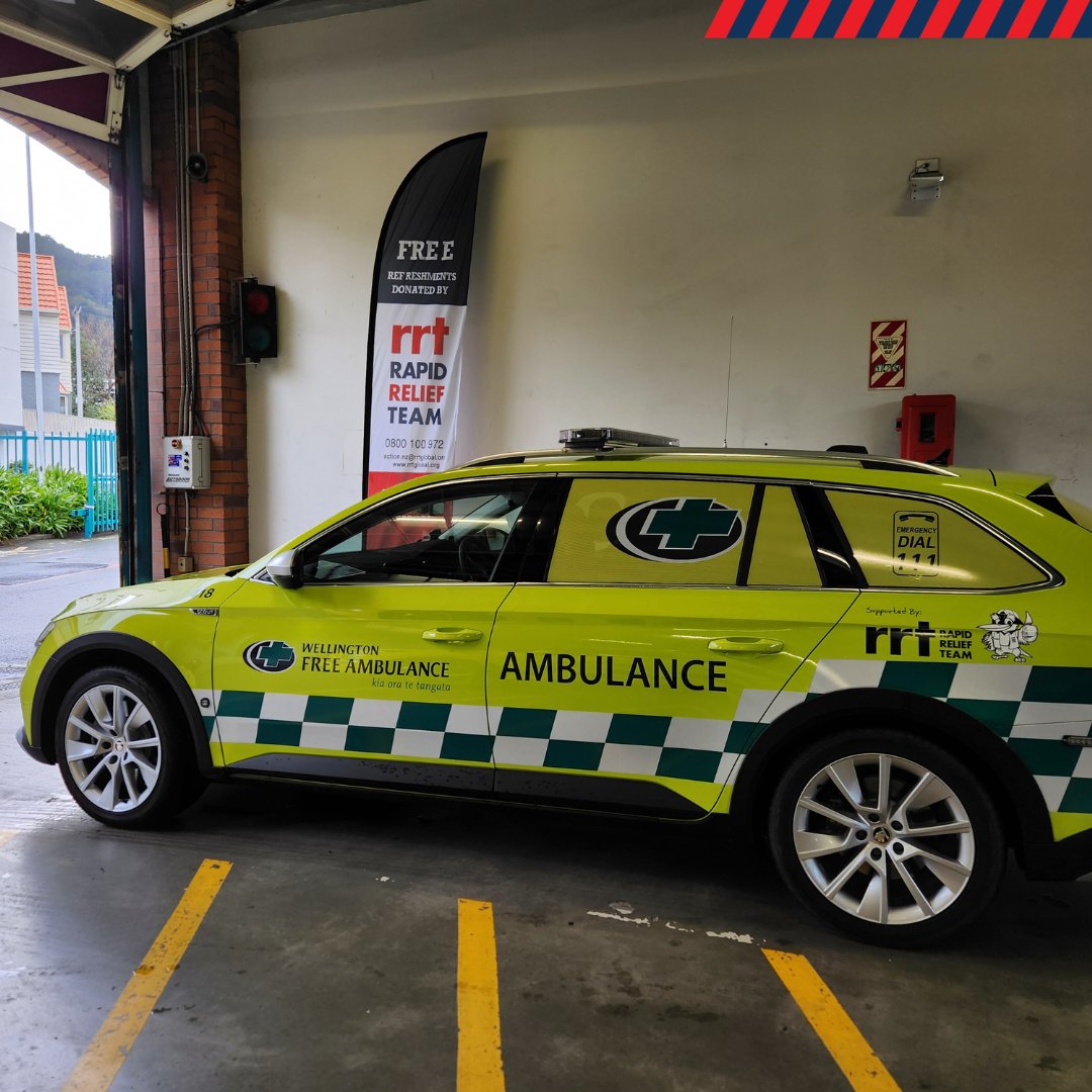 RRT_NZ's tweet photo. We're proud to support Wellington Free Ambulance with a donation for a new critical care vehicle⚡🚑This quick response vehicle helps paramedics reach patients swiftly across Greater Wellington and Wairarapa, carrying almost the same equipment as larger ambulances❤️🫶#RRTcares https://t.co/7k4Czt73kD