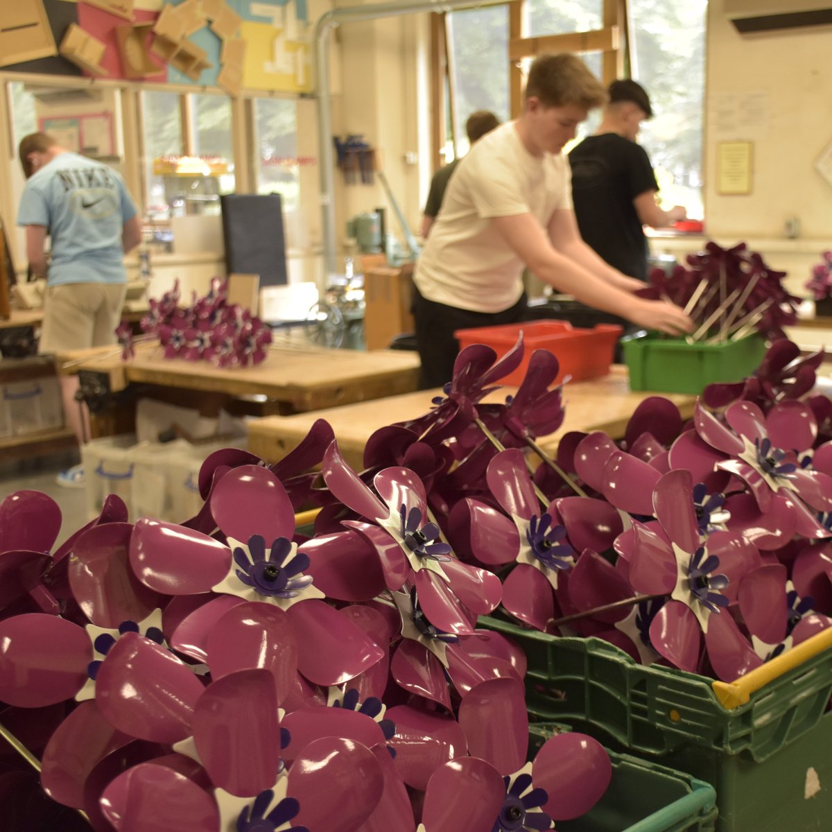 For Community Service Day, our Year 12 students worked with Dove House Hospice, one of our Charities of the Year, on their Forget Me Not Appeal (loom.ly/RJoDmZs). 🌺
They also handed over a cheque for £1774, which is the total we raised for Dove House Hospice this year!