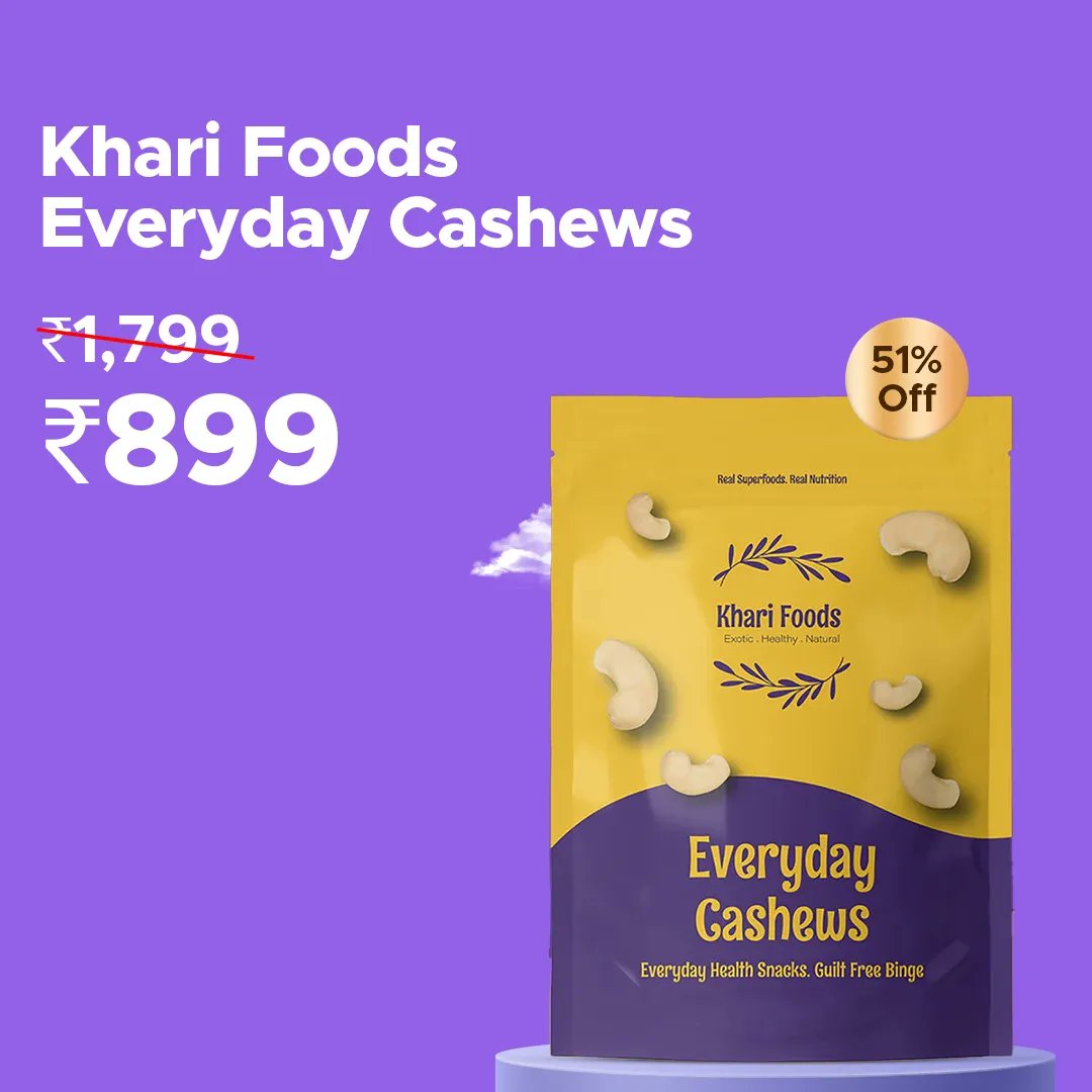 Even nuttier deals! Shop now 🔥
.
.
.
#BuyKaro #onlineshopping #bestprices #nuts #deals #discount #freeshipping