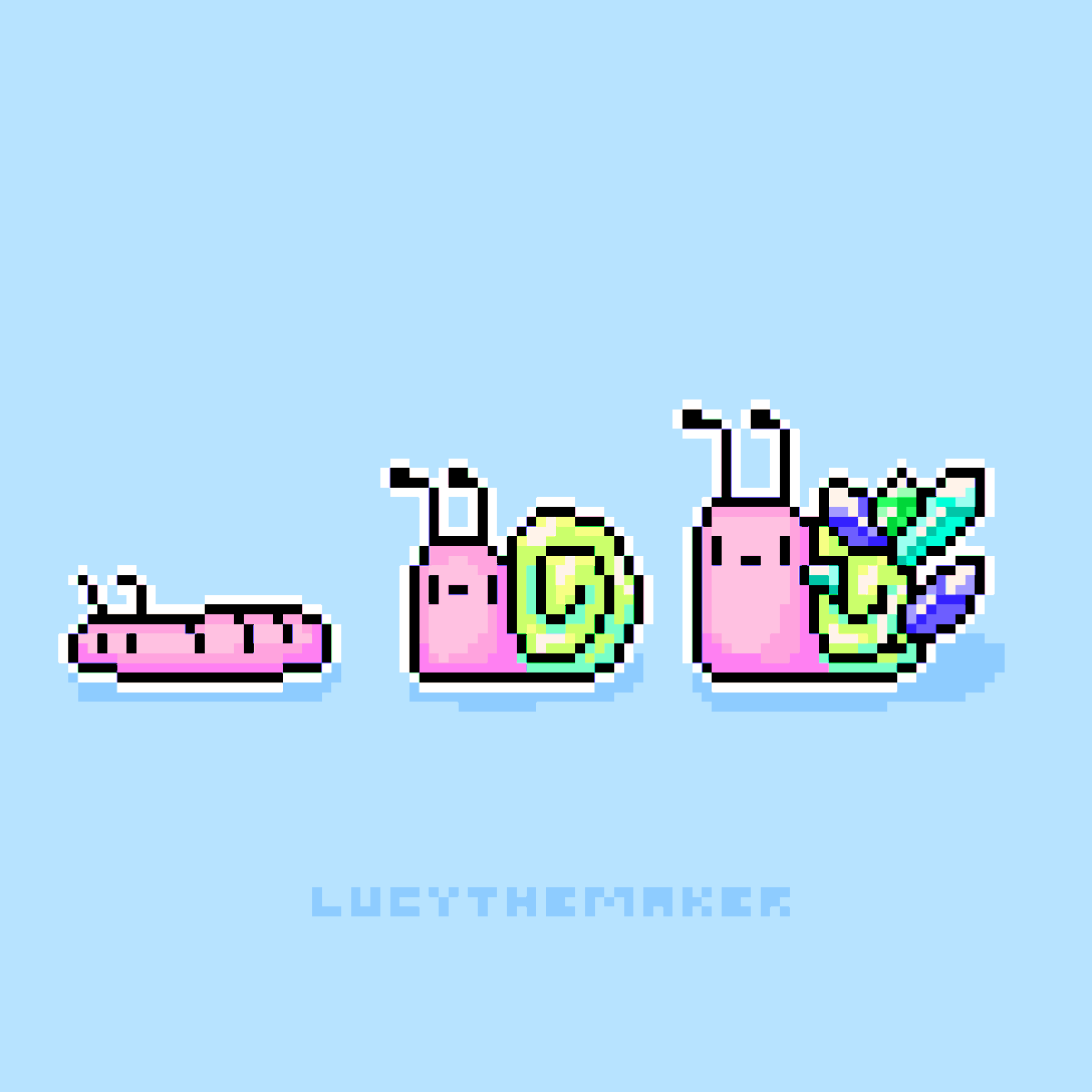 lucythemaker's tweet photo. creatures 

Drawn for the tamagotchi style habit tracker that I'm building called: Habbie: habit tracker &amp; pet

#pixelartist #pixelart #fakemon https://t.co/Xt6dRBVZoz