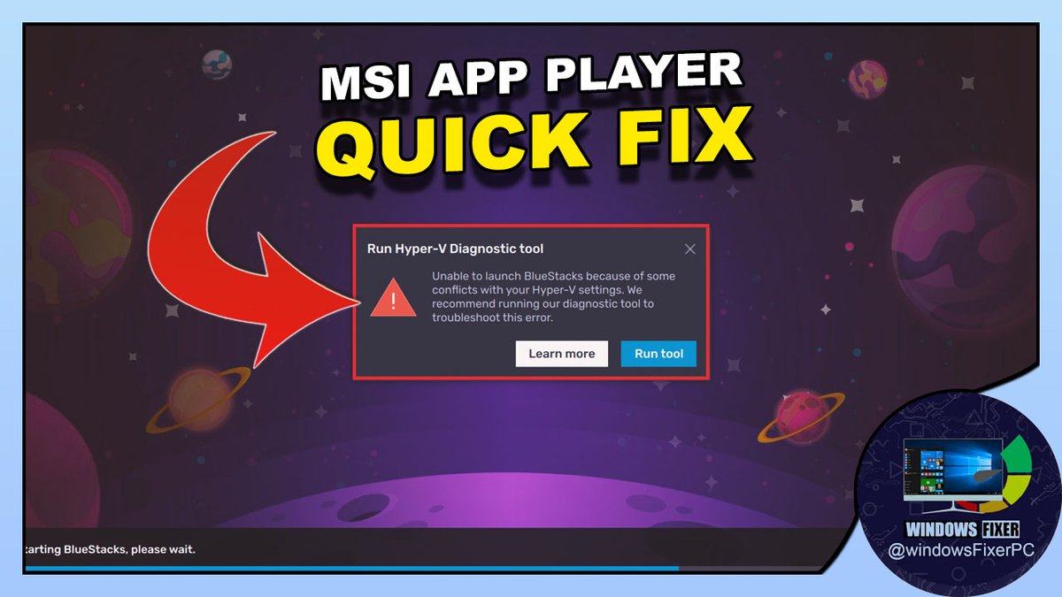 FixerWindows's tweet image. How to Resolve MSI App Player Hyper-V Inaccessible Error - Quick Fix! youtu.be/naULv6deNFQ?si… via #msiappplayer #emulator #msi #hyper_V