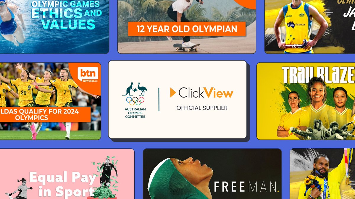 ClickView AU (@clickviewau) on Twitter photo 🏅 ClickView has been named the Official Education Platform of the <a href="/AUSOlympicTeam/">AUS Olympic Team</a> 🎉olympics.com.au/news/aoc-welco… 🏅 ClickView has been named the Official Education Platform of the <a href="/AUSOlympicTeam/">AUS Olympic Team</a> 🎉olympics.com.au/news/aoc-welco…