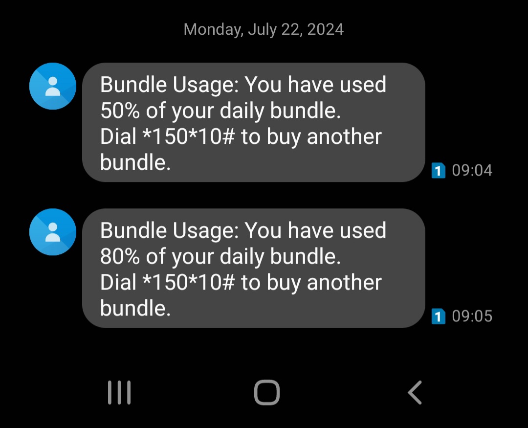 AlbertBeyunga1's tweet photo. @mtnug  
The way you send us message alerts of data usage is unbelievable 
within a second 
check now https://t.co/XQcGAYHmbk