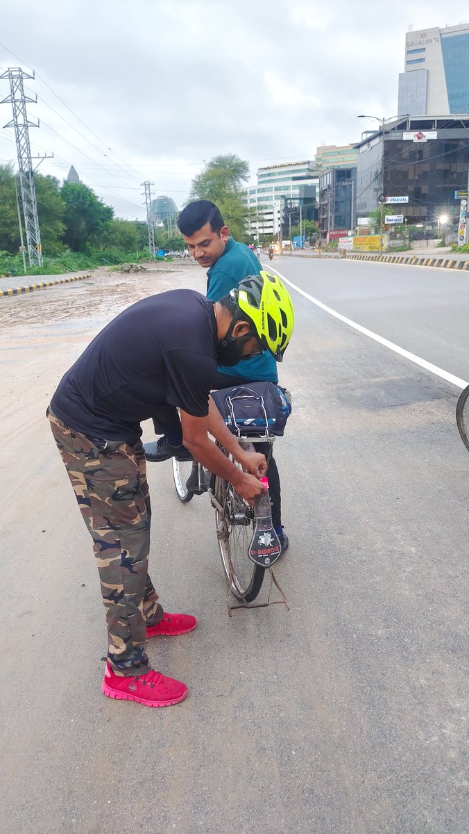HydcyclingRev's tweet photo. @sselvan @BYCS_org @BYCSIndia @NTReddy6113 @Pavan7329467615 @CommissionrGHMC @HUMTA_hmdagov @HMDA_Gov @BicycleFuturist @PrlsecyMAUD #HyderabadCyclingRevolution 
#Cheemalu Cyclist care Ride 
 #Livelyhoodcyclist 

Cycling Community of Hyderabad 
@sselvan @BYCS_org @BYCSIndia @NTReddy6113 @Pavan7329467615
 @CommissionrGHMC @HUMTA_hmdagov @HMDA_Gov @BicycleFuturist @PrlsecyMAUD https://t.co/2HFDUCURAb
