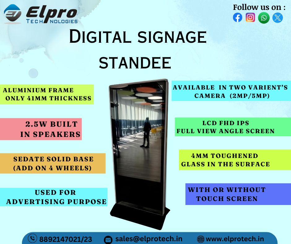 elprotechnology's tweet image. &quot;Step into the future with our digital standee!&quot;
#elprotechnologies 
#digitalstandee 
#virtualdisplay 
#interactivesignage 
#digitalmarketing 
#TechAdvertising
#eventtech 
#augmentedreality 
#VirtualPromotion
#digitalsignage 
#innovativemarketing 
#techevents 
#virtualbooth