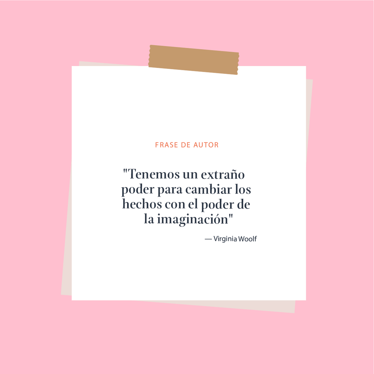La imaginación es nuestra herramienta más poderosa, capaz de transformar realidades. Así lo piensa nuestra gran escritora del siglo XX, Virginia Woolf ✍🏻✨.