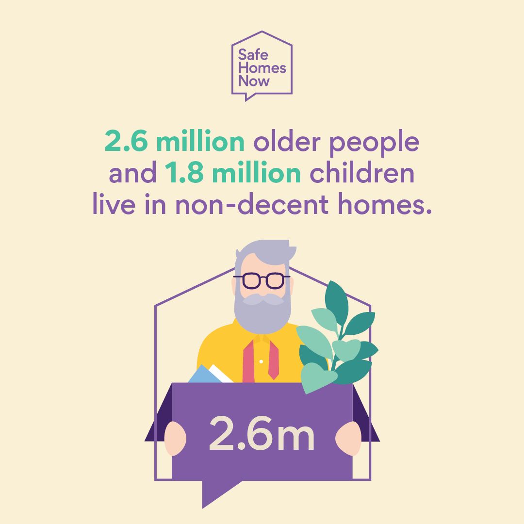 Have you made any alterations to your home to make it a safer place to live?

A staggering 2.6 million older people and 1.8 million children live in non-decent homes. This is unacceptable.

Read more in our press release now: ageing-better.org.uk/news/fixing-en…