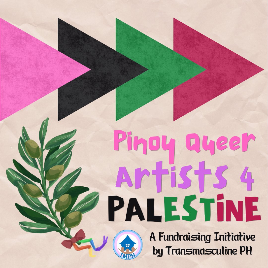 WE ARE PROUD TO OFFICIALLY LAUNCH PINOY QUEER ARTISTS 4 PALESTINE!

Meet batch the LGBTQIA+ Artists and Allies of PQA4P! 

See what works you can purchase to support our fundraiser for Little Gaza's Kitchen and our organization's efforts for the Filipino transmasc community. 👇