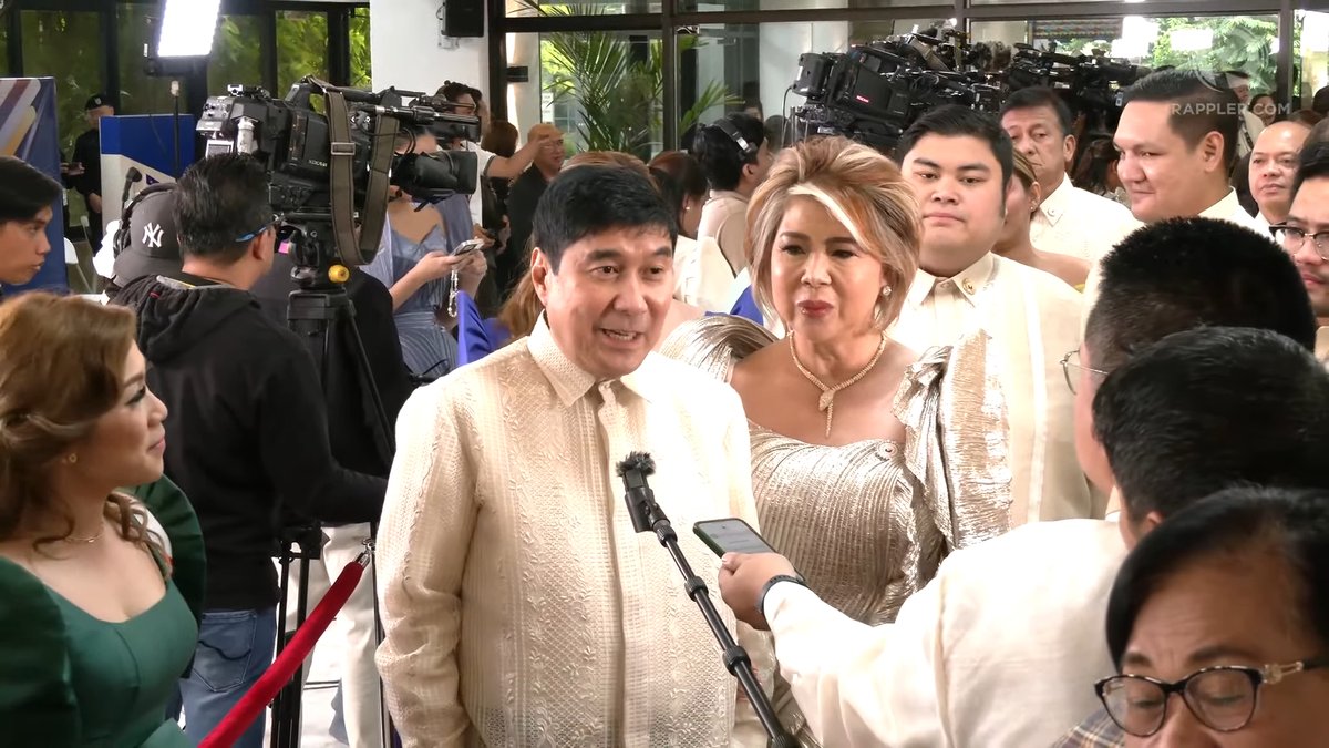 Senator Raffy Tulfo and his wife, ACT-CIS Rep. Jocelyn Tulfo arrive at the  Batasang Pambansa. #SONA2024 LIVE UPDATES: https://t.co/3R5IfUHZ3x