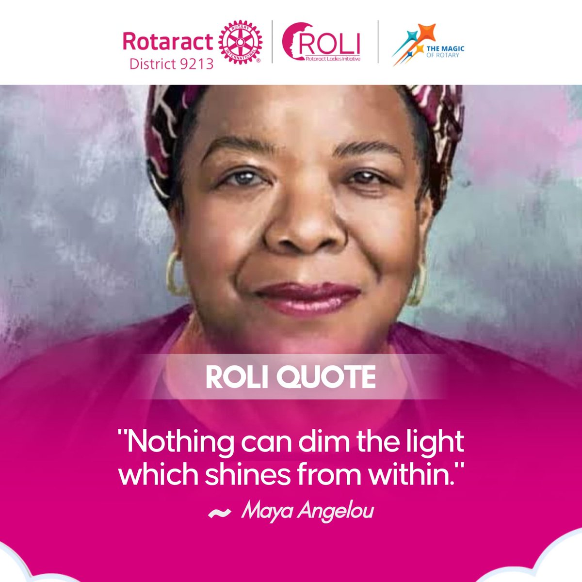 Let it Radiate from within😌

For no one will stop you🌞

✨The brilliance of your spirit will be your guiding light

So, Let it Shine, Let it Shine

#ROLIMoment #MondayMotivation
#ROLIFutureMeMentorshipProgram 
#Rotary #Rotaract