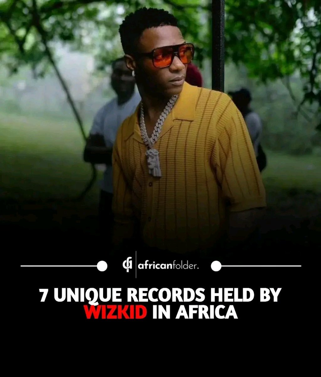 AidokoLucky's tweet photo. From his entry into the music industry till now, Wizkid has always distinguished himself from others. Here are 7 unique records held by only Wizkid in Africa. π¦
πΆ
Swipe to see them all
#africanfolder #afrobeats #music #explore #trending #africa #nigeria #wizkid https://t.co/dspfKhHowi