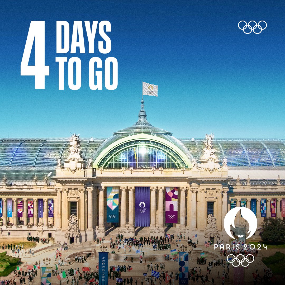 The Olympic Games (@olympics) on Twitter photo Happy Olympic week! 🙌 The Opening Ceremony is this Friday! In just 4️⃣ days!
#Paris2024 <a href="/Paris2024/">Paris 2024</a> Happy Olympic week! 🙌 The Opening Ceremony is this Friday! In just 4️⃣ days!
#Paris2024 <a href="/Paris2024/">Paris 2024</a>