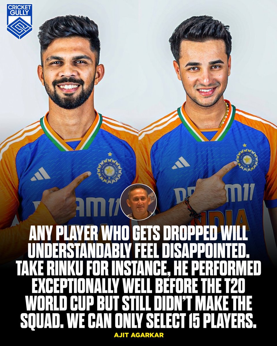 🗣️ Ajit Agarkar said about Ruturaj and Abhishek's exclusion., image size:960x1200