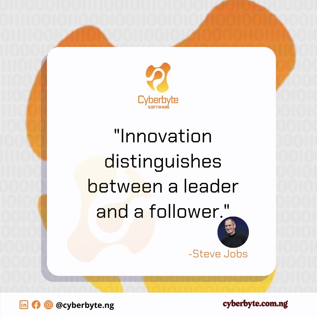 Cyberbyte_ng's tweet image. Start your week with the drive to innovate! 💡 

#MondayMotivation #Innovation #Leadership #cyberbyteng