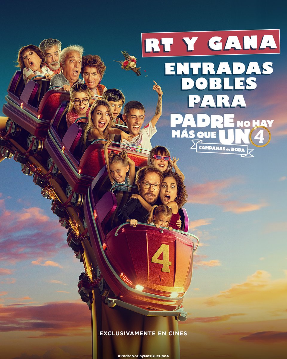 ¡Estás invitado al acontecimiento del año! Haz RT y gana entradas dobles para disfrutar de #PadreNoHayMásQueUno4 en la gran pantalla. Exclusivamente en cines el miércoles 17 de julio. 

BBLL: bit.ly/3LogI9j
