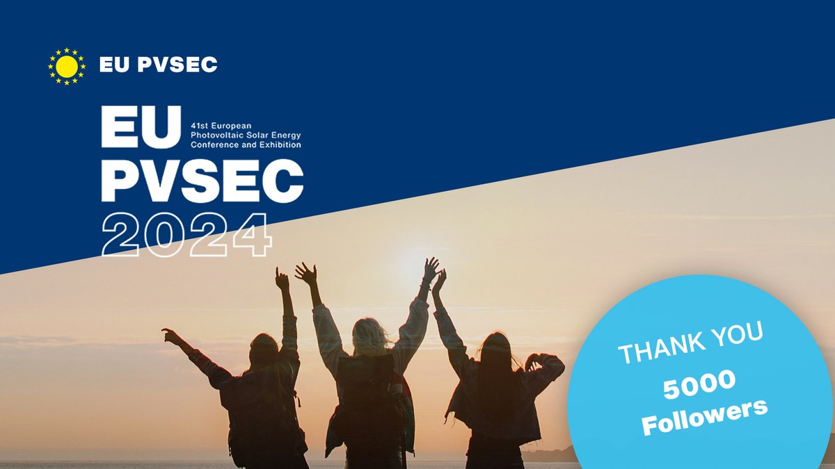 EUPVSEC's tweet photo. We are thrilled to announce that we have reached 5.000 followers on LinkedIn! We are incredibly lucky to have such amazing support from the #PVCommunity. YOU are what makes the #EUPVSEC special!
Join our outstanding community and follow us on LinkedIn: https://t.co/DNW6dYegWv https://t.co/d9ONLvD3Mq