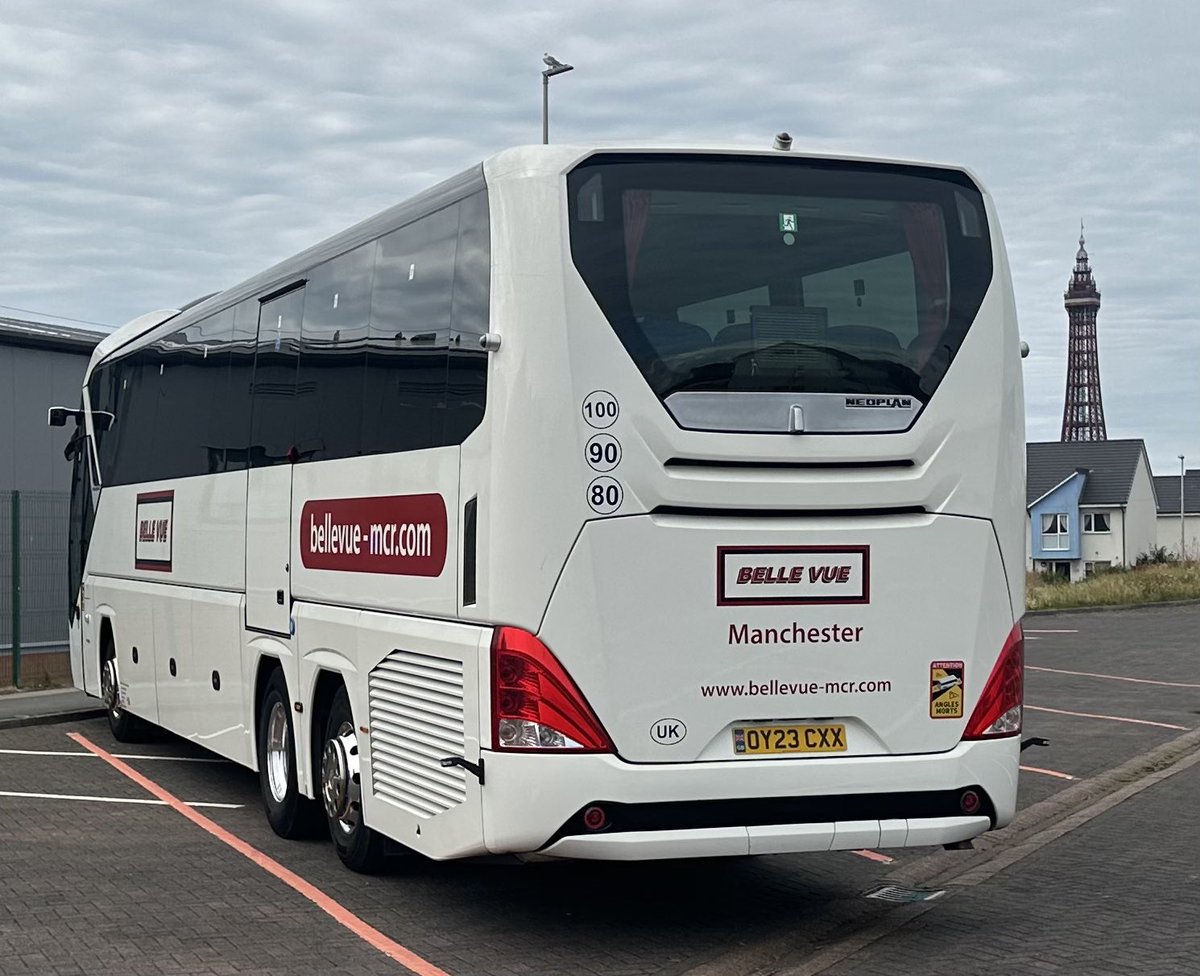 Oh we do like to be beside the seaside. Back in Blackpool. Not on a bike though. In a coach. Another charity mission giving Stockport Fostering Association a grand day out. #coachhiremanchester #bellevuecoaches