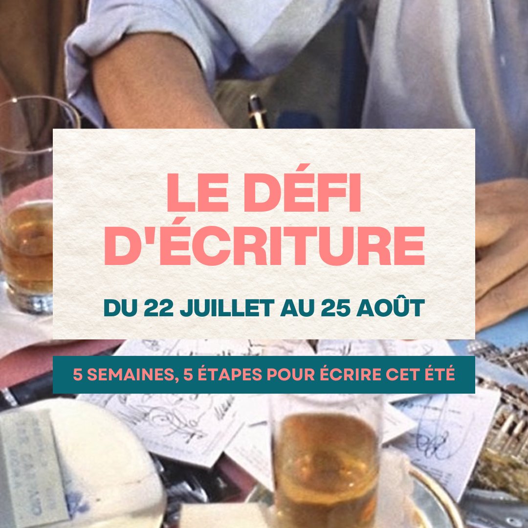 _LesMots_'s tweet photo. ☀️ Notre défi d'écriture de l'été commence aujourd'hui ! Pour recevoir les consignes d'écriture d'écrivain(e)s : Agnès Michaux, Constance Joly, Victor Jestin... il est encore possible de s'inscrire ! 

Juste ici 👇
https://t.co/k48gftshHX https://t.co/zFNQLh4qkx