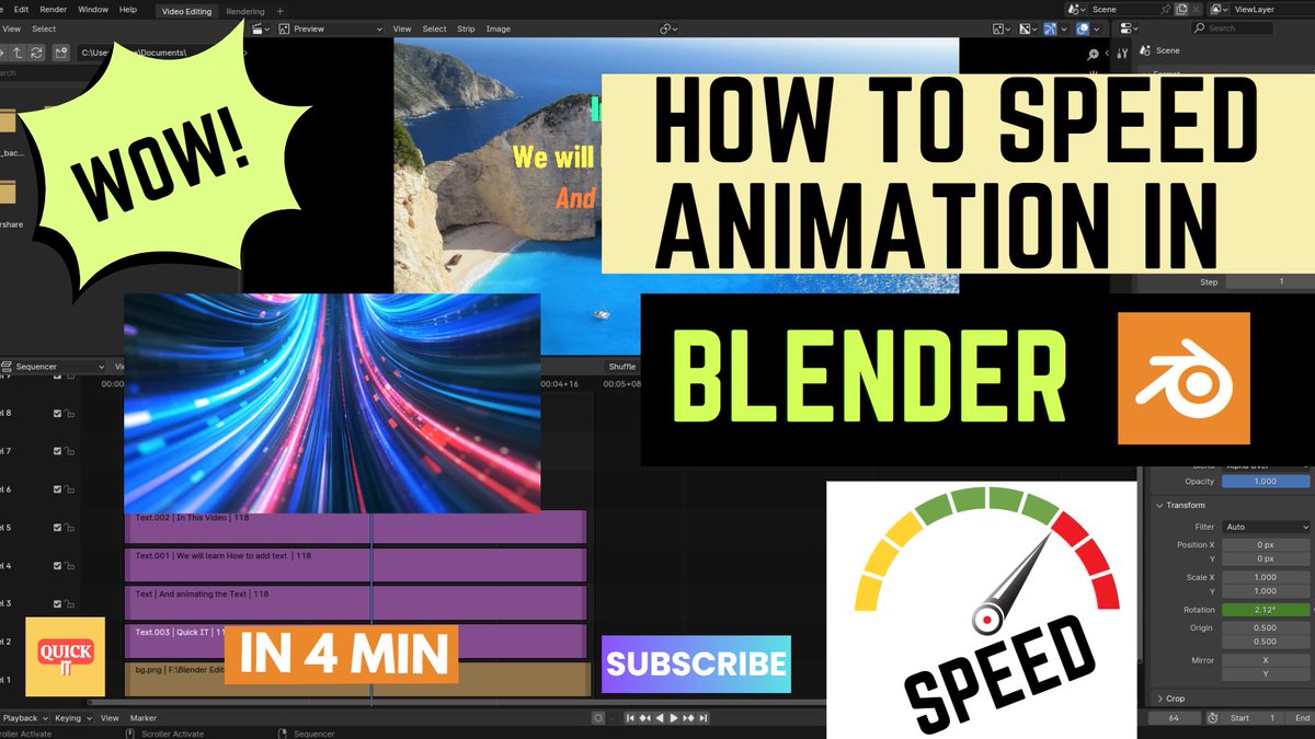 Crypto_Nft_lite's tweet image. How To Speed Aninamtion In BLENDER?youtu.be/WvPgLTXVLWY?si… #Blender #Blender#AnimationSpeed
#BlenderVideoEditing  #AnimationSpeed
#BlenderTutorial #Blender#SpeedUpAnimation
#BlenderVSE #BlenderAnimationSpeed