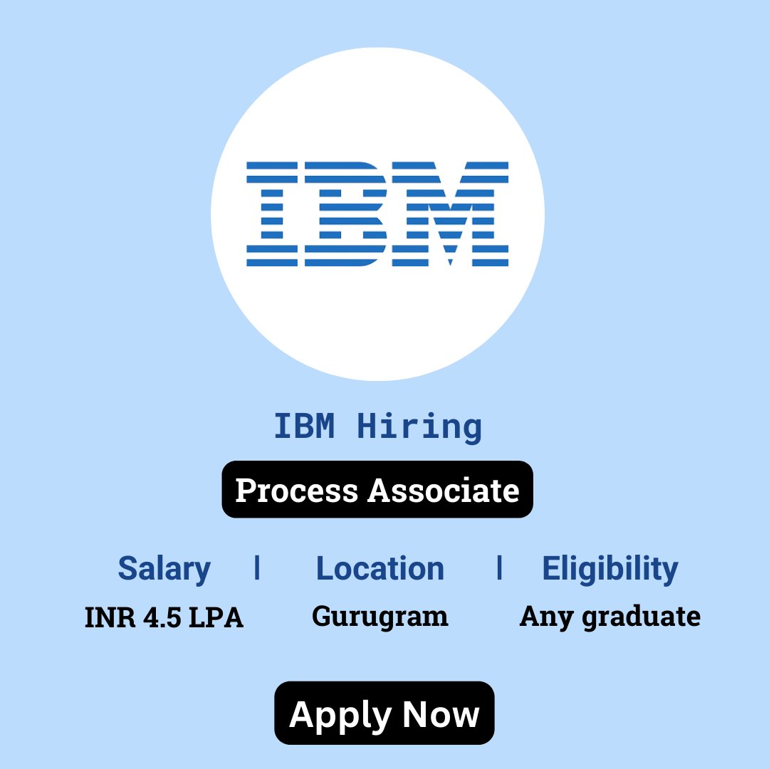 karthikpattadi's tweet image. 🌟 Exciting Opportunity! IBM is hiring Process Associates for 2024!

👉 Apply Now: zurl.co/d0Pw 

📲 Join Our WhatsApp Group: zurl.co/ySPA

#IBM #ProcessAssociate #offcampusdrive #2024batch #fresherjobs