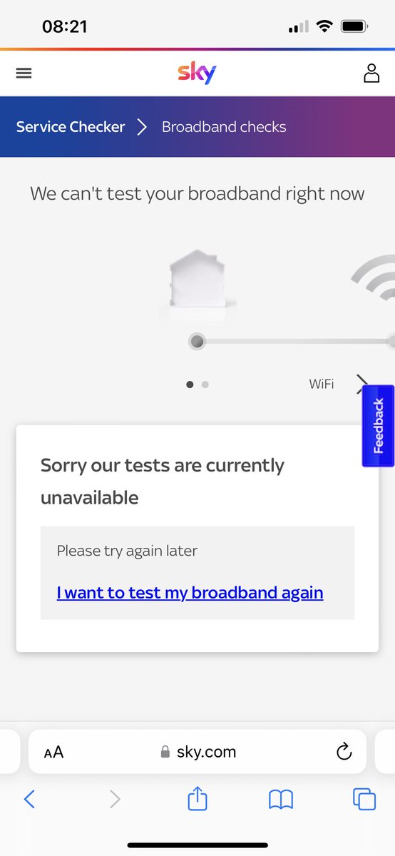 Juandlin's tweet photo. @SkyHelpTeam so this is rather unhelpful! Telling me there’s a problem but the fix option is unavailable. What do we do now please? https://t.co/LtyMAlb1xn