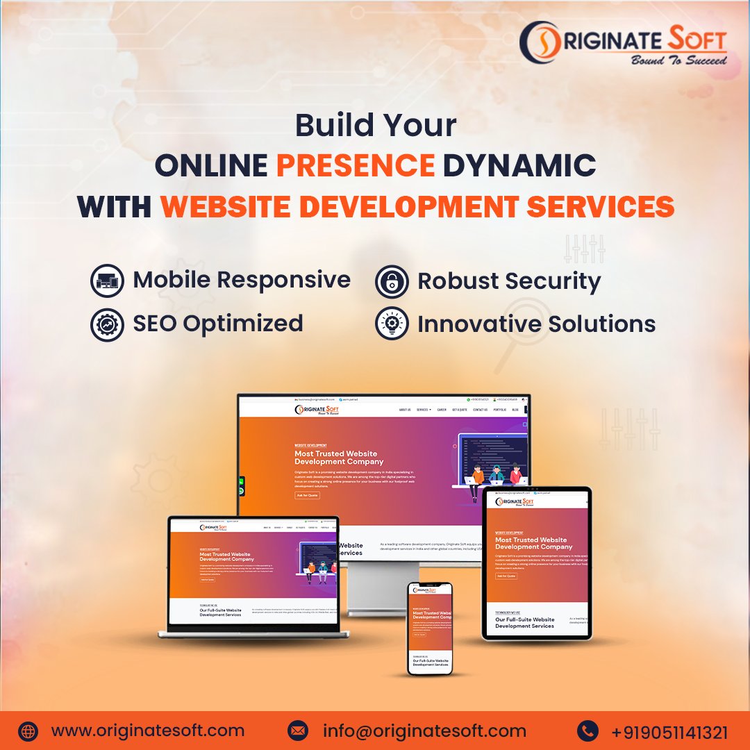 originatesoft_'s tweet image. Does your website truly represent your brand voice? 

If not, connect with dynamic, responsive, &amp;amp; brand-innovative #websitedevelopmentservices offered by #OriginateSoft. 

From concept to creation, let our experts bring vision to your life. 

🌐 originatesoft.com