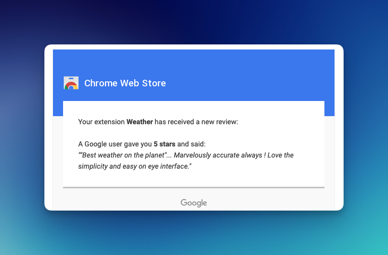 Weather Extension tweet media