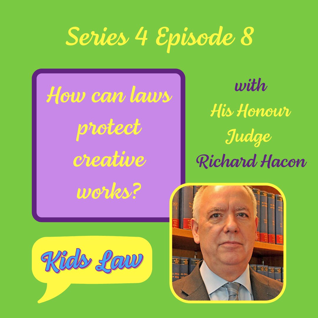 📢New Kids Law Episode📢

How can laws protect creative works?

Alma- Constance and Lucinda speak to His Honour Judge Richard Hacon, Presiding Judge of the Intellectual Property Enterprise Court, known as IPEC.

Listen here: kidslaw.info/episodes/how-c…