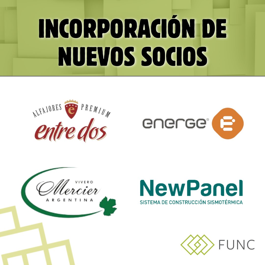 FUNCuyo's tweet photo. Nos alegra anunciar la incorporación de cuatro nuevos socios a la Fundación Universidad Nacional de Cuyo. 

Estos nuevos miembros aportarán su experiencia y compromiso para fortalecer nuestras iniciativas y proyectos, acompañando a nuestra Fundación a nuevos horizontes. https://t.co/Vx0pFpXrQo