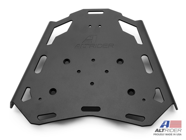 AltRiderLLC's tweet photo. Upgrade your adventure with AltRider's robust luggage rack! 🏍️ Made in the USA, this high-quality rack ensures your gear is secure on every ride. Perfect for all your travel needs! 🗺️ #MotorcycleGear #AltRider #AdventureReady #MadeInUSA https://t.co/0cUpIwllrS