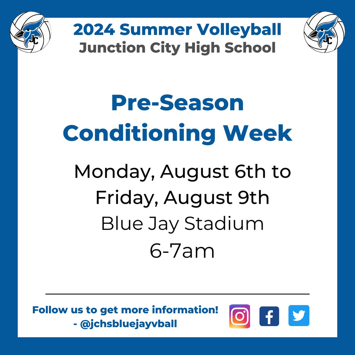 Reminder: NO Open Gyms/Large Group Sessions for the rest of the summer.

Check out the remaining summer opportunities we have available.

Reach out to a member of the coaching staff to get access to our Summer SportsYou group with updated information!