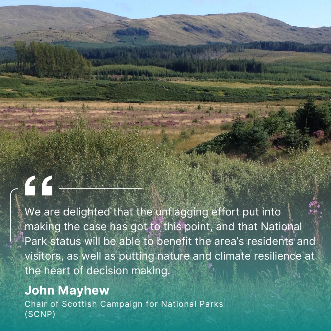APRScotland's tweet photo. At APRS we've been campaigning on the benefits and importance of National Parks for decades alongside the Scottish Campaign on National Parks (SCNP).

SCNP warmly welcomes the decision to take forward the National Park proposal for a third national park in Galloway. https://t.co/GZ6FHmPNoO