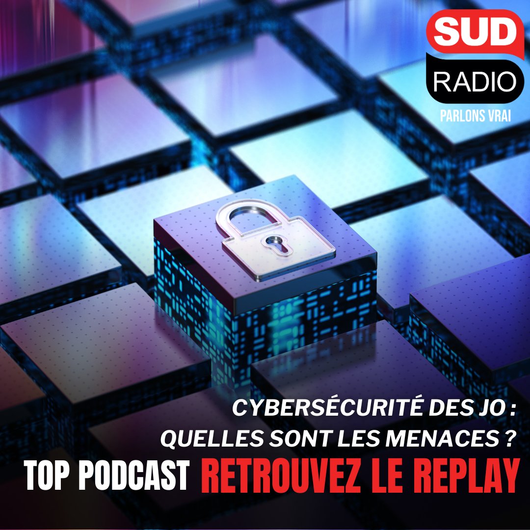 🎙️ Podcast exclusif  !

💾 Cybersécurité des JO : quelles sont les menaces ? On en parle avec <a href="/lguezo/">Loïc Guézo</a>, Directeur de la stratégie EMEA, <a href="/proofpoint/">Proofpoint</a>

sudradio.fr/emission/jo-le…