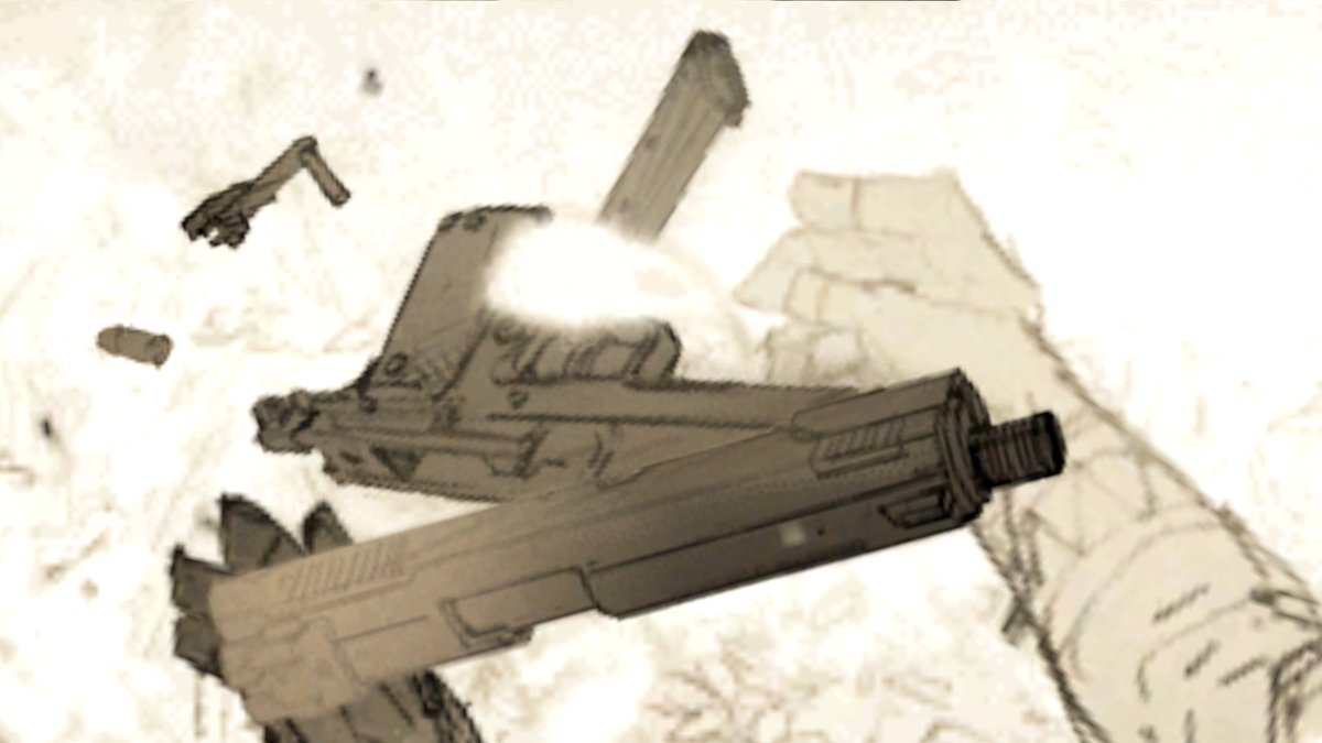 PWのMGS3回想シーンでは他にもM1911A1カスタム(スネークマッチ)が映っ